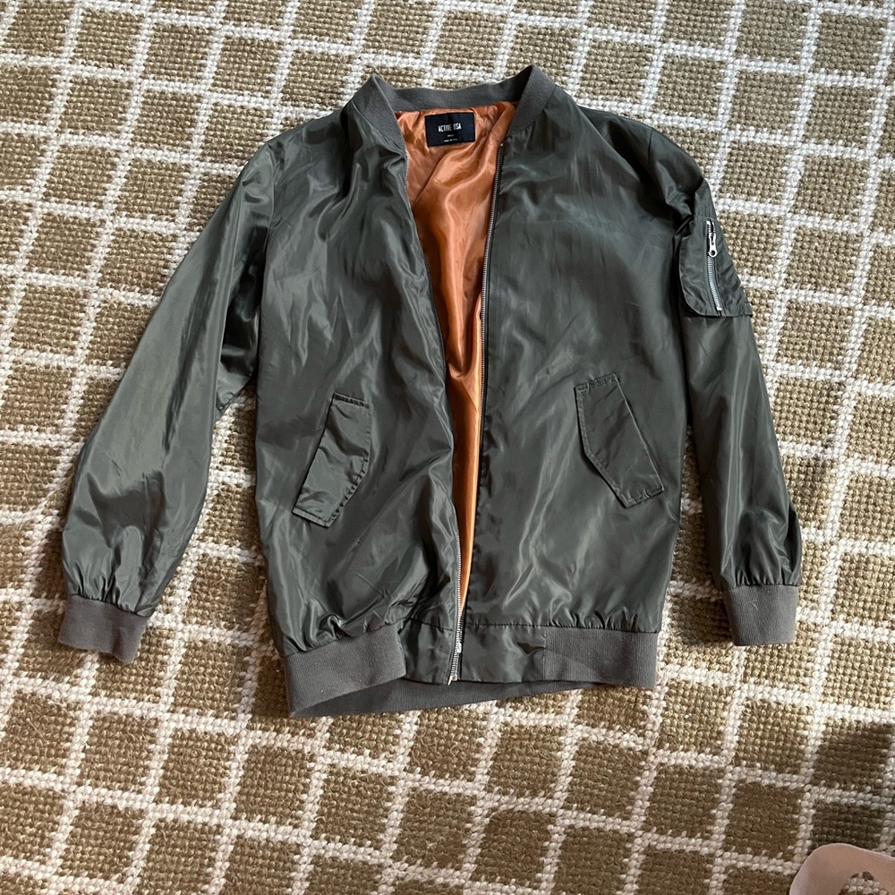 Olive Bomber Jacket